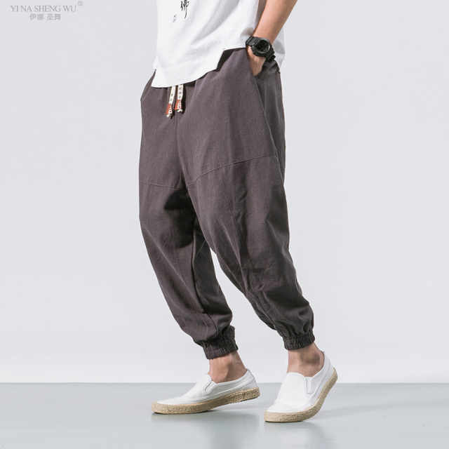 Men Kimono Haori Trousers