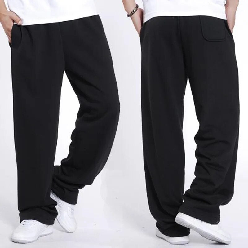 Hip Hop Streetwear Sweatpants Men Joggers Cotton Sweat Pants Loose Baggy Track Trousers Male Clothes