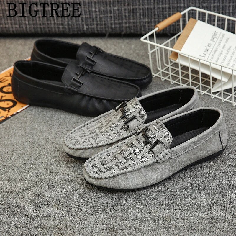 Loafers Leather Shoes Men Black Mens Shoes Casual Luxury Shoes Men Fashion Sepatu Slip On Pria Erkek Ayakkabi Buty Meskie Scarpe