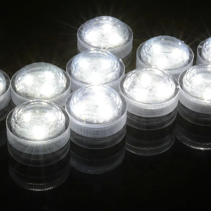 36pcs/lot 3 SMDs Submersible tea light led candle lamp Waterproof aquarium Wedding/Xmas Bar party Vase table centerpiece decor