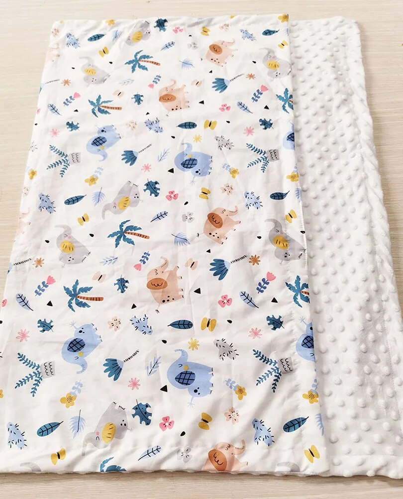 Baby Cotton Thin Super Soft Beans Infant Blankets Newborn Toddler  Baby Blanket Stripped Swaddle Wrap Bedding Covers Bubbles