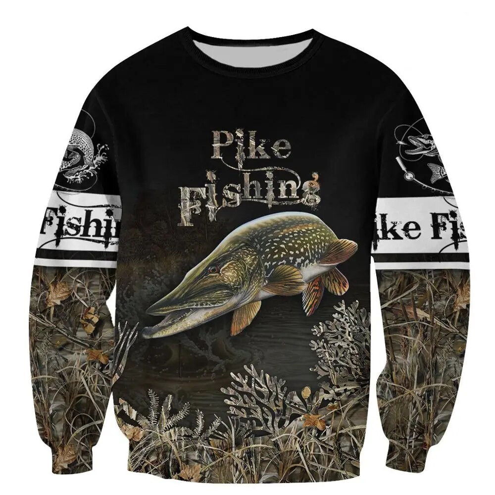 Fishing Beautiful pattern 3D All Over Printed Mens Hoodie Harajuku Fashion Sweatshirt Unisex Casual jacket Pullover KJ042