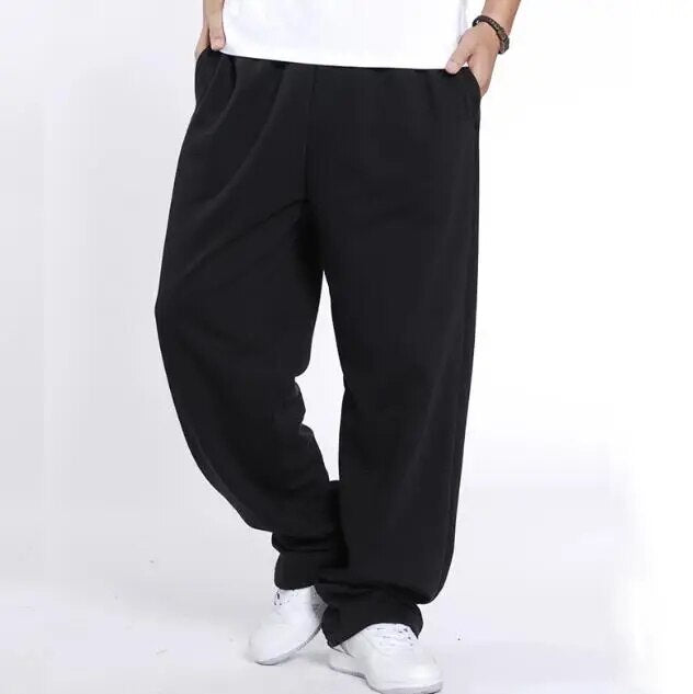 Hip Hop Streetwear Sweatpants Men Joggers Cotton Sweat Pants Loose Baggy Track Trousers Male Clothes