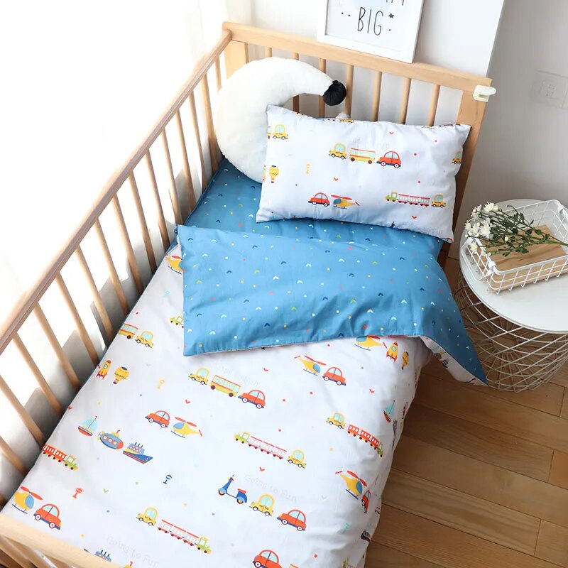 Baby Bedding Set Nordic Cotton Woven Baby Bed Linen For Newborns Kid Crib Bedding For Boy Girl Nersury Offer Custom Make Service