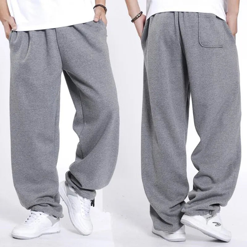 Hip Hop Streetwear Sweatpants Men Joggers Cotton Sweat Pants Loose Baggy Track Trousers Male Clothes