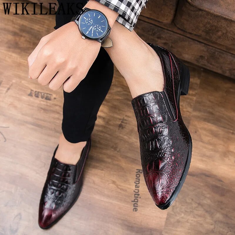 High Quality Genuine Leather Italian Mens Shoes Oxford Shoes For Men Formal Wedding Dress Shoes Zapatos Hombre Sapato Masculino