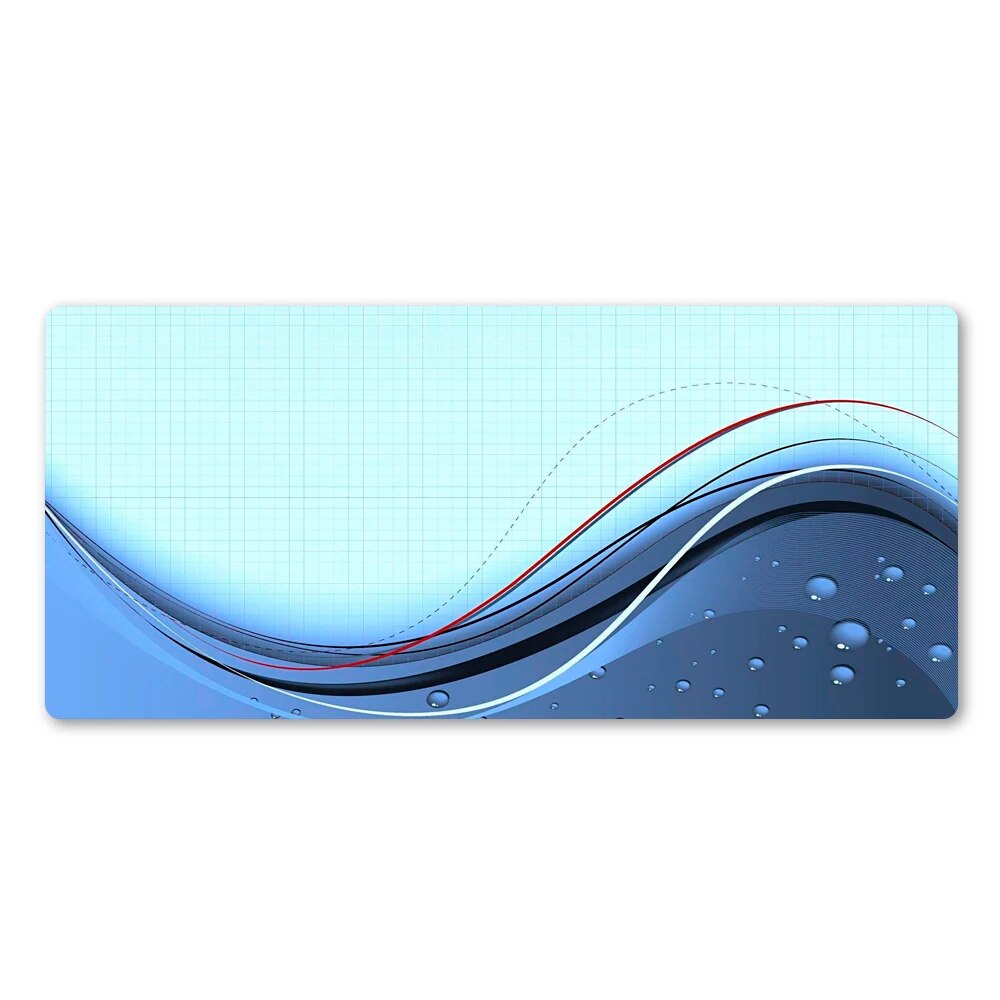 Blue Personality Line Creative Computer Gamer Mouse Pad Gel Mats Mousepad Computer Notebook Office Keyboard Pad Desk Pad