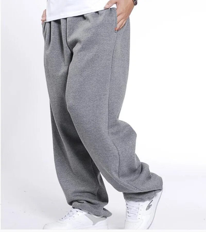 Hip Hop Streetwear Sweatpants Men Joggers Cotton Sweat Pants Loose Baggy Track Trousers Male Clothes