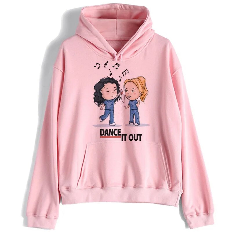 Greys Anatomy Women Hoodie You're My Person 90s Tumblr Polyester Sweatshirt female hooded Pullover Long Sleeve cartoon