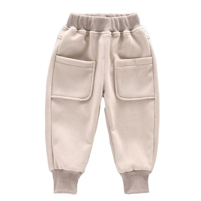 Children Sports Warm Pants Winter Boys Thick Sweat Pants For Girls Trousers Baby Kids 2-8 Years Clothes Girl Casual Long Pants