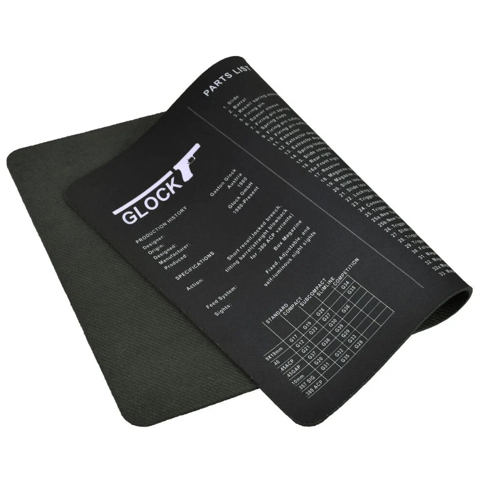 Gun Cleaning Rubber Mat Tactical Accessory Beretta PX4 Mouse Pad for Gen5 Glock 1911 P320 Mouse mat AR15 AK47