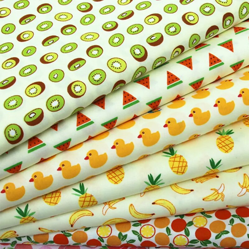 Buulqo  fruit paradise cartoon pattern 100% twill cotton fabric bedding children's clothing accessories