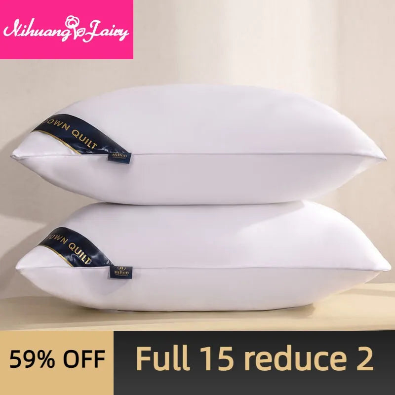 Hotel Pillow Core for Adult Students Five-star Hotel Pillows for Bedroom Bedding Sleep Pillows High Quality Free Shipping