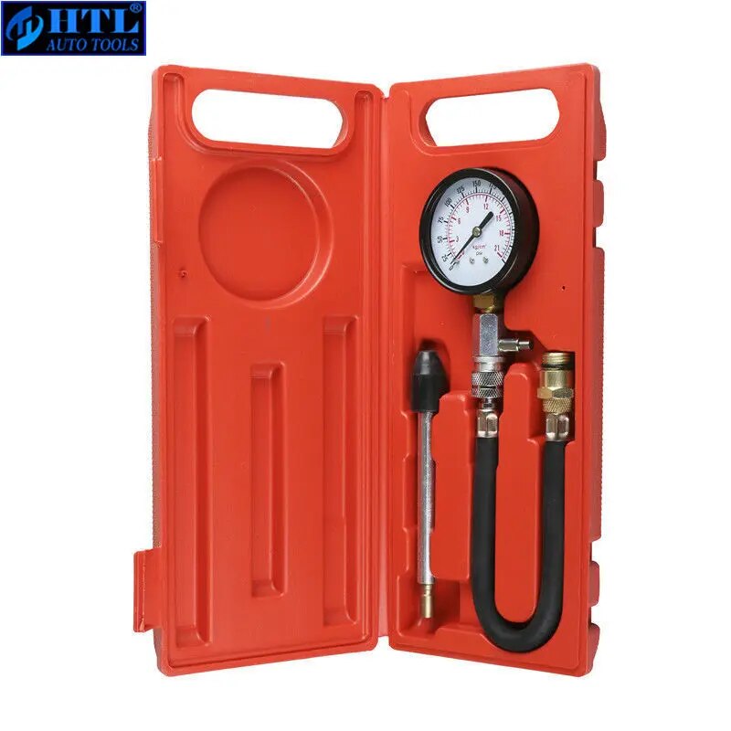 G324 Auto Car Pressure Gauge Motorcycle Petrol Gas Engine Cylinder Compression Gauge Car Meter Test Leakage Diagnostic Tool