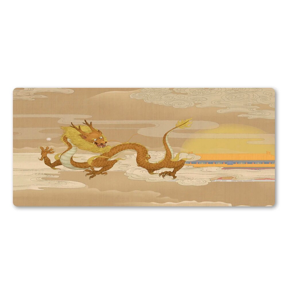 Chinese Retro Unique Design Dragon Mouse Pad High Quality Gaming Mousepad Computer Keyboard Desk Mat Large Play Mats Best Gift