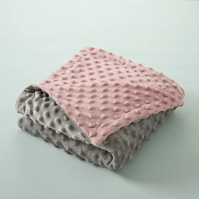 Baby Coral Fleece Blanket Infant Bebe Swaddling Wrap Thicken Lamb Multi-Function Blankets Newborn Baby Bedding Blankets 75*100CM