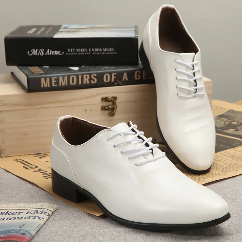 2020 New Patent Leather Men's Dress Shoes Handmade Office Business Wedding Blue Black Luxury Lace Up Formal Oxfords Mens Shoes