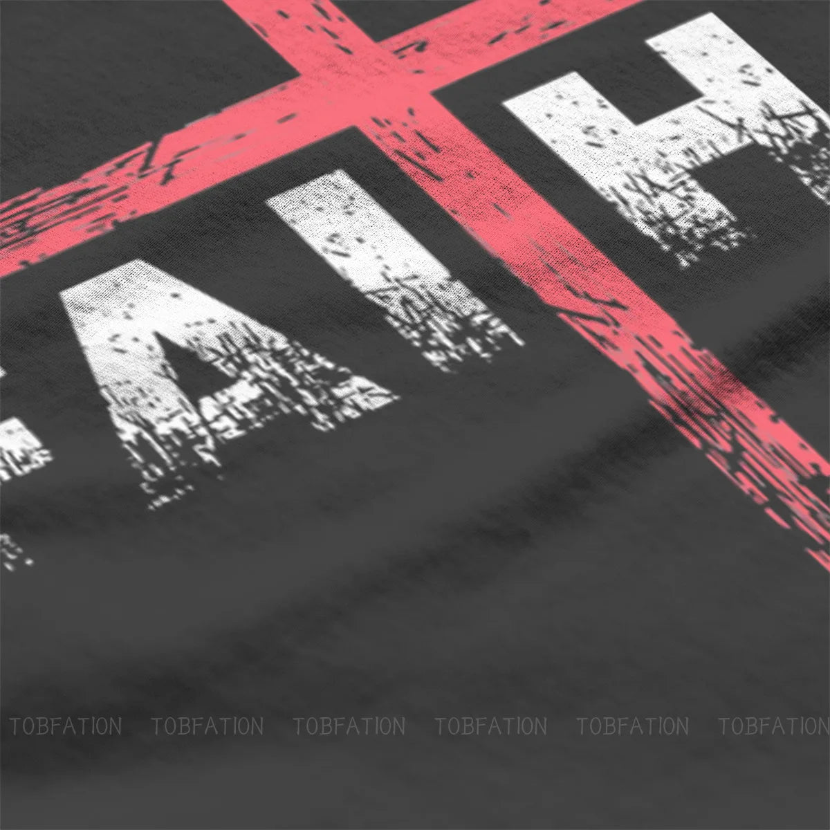 Christian Faith Cross Essential Tshirt Vintage Graphic Men's Clothes Tops Cotton O-Neck T Shirt