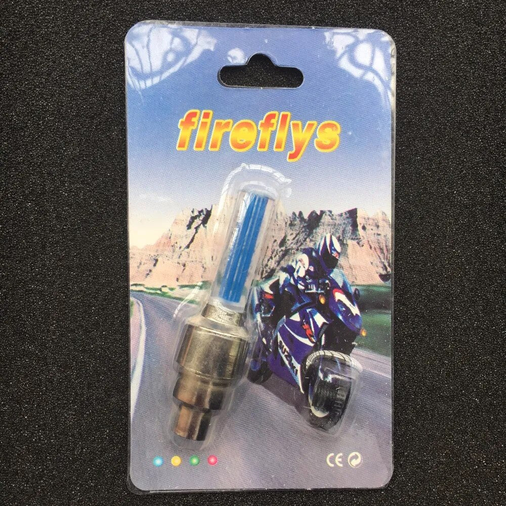 Fireflys Hot Wheels Car Bike Bicycle Motorcycle Sensor Tire tyre valve caps  core wheels neon stick light  LED lamp