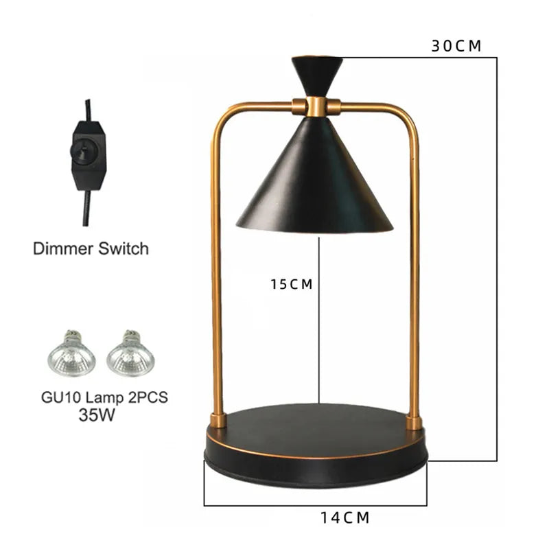 Candle Warmer Electric Wax Melt Lamp Lantern For Top-Down Candle Melting Waxing Burner Aromatherapy Lamp Table Lamp For Spa Club