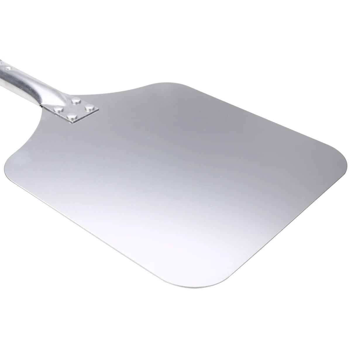 Mayitr 1pc 58cm Aluminum Pizza Peel Shovel with Wood Handle Silver Cheese Cutter Cake Shovel Square Pizza Peel Bakeware Cookware