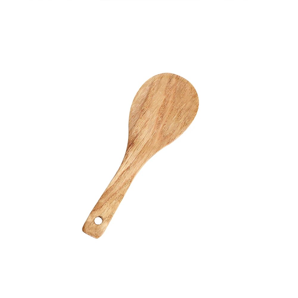 HOOMIN Wooden Turner Wood Shovel for Non-stick Pan Rice Spoon Kitchen Cooking Tool Wooden Spatula Cookware Kitchen Accessories