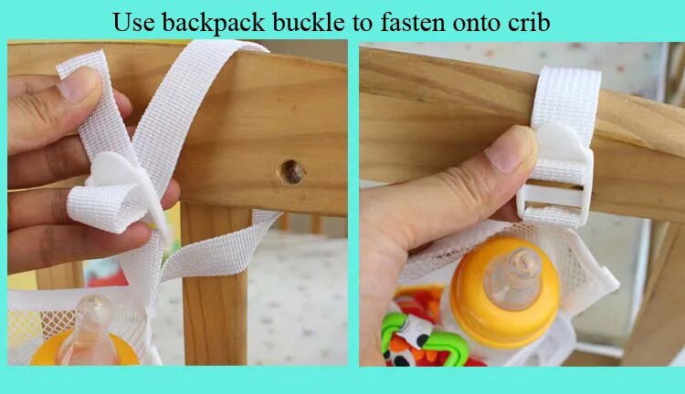 Baby Cot Bed Hanging Storage Bag Crib Organizer Toy Diaper nappy Pocket for Crib Bedding Set cheap crib bedding accessory