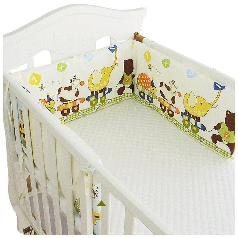 Foldable 180*30cm Baby Bedding Bumper In the Crib For Newborn Cotton Linen One-piece Cot Bumper Baby Safety Bed Around Protector