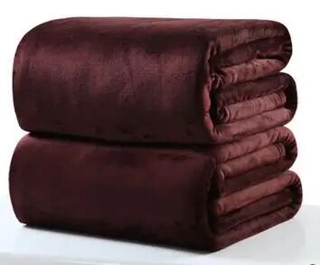 Drop shipping sofa/air/bedding Throw blankets solid double travel flannel Blanket couverture polaire plush blanket 10 colors