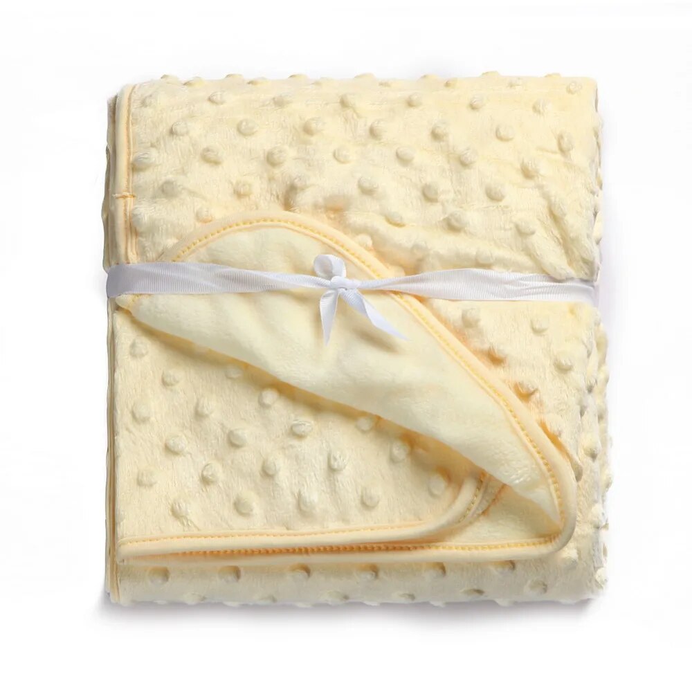 Baby Blanket Newborn Thermal Soft Fleece Blanket & Swaddling Bedding Set 75cm*100cm