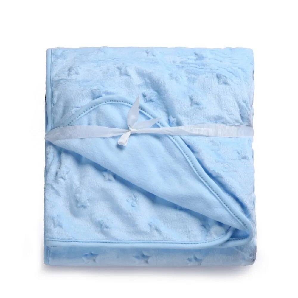 Baby Blanket Newborn Thermal Soft Fleece Blanket & Swaddling Bedding Set 75cm*100cm