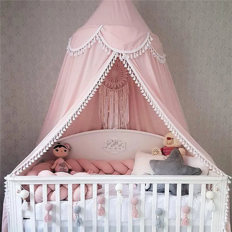 Baby Bed Canopy Bedcover Mosquito Net Curtain Bedding Dome Tent Room Decor