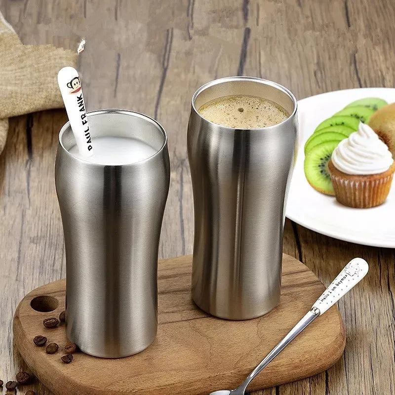 Creative Stemless Vacuum Insulated Cup Stainless Steel Coffee Wine Beer Milk Mug  Thermo cookware Car Travel Cups Drinking Mugs