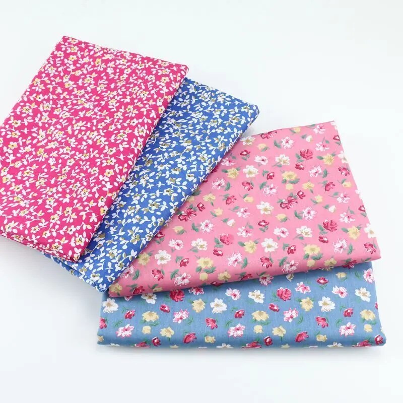 Delicate 1 Meter X 160CM Little Flower 100% cotton Fabric Quilting Clothes Home Textile Bedding Sewing Doll Cloth DIY A93