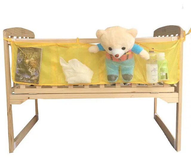 Baby Cot Bed Hanging Storage Bag Crib Organizer Toy Diaper nappy Pocket for Crib Bedding Set cheap crib bedding accessory