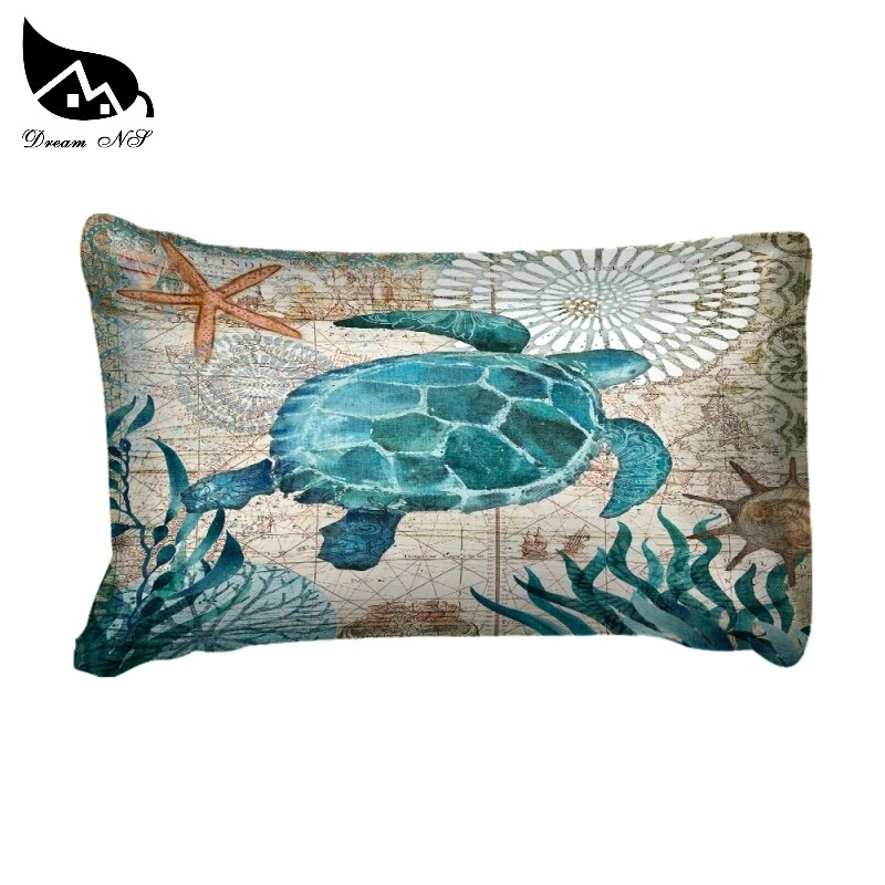 Dream NS Dropship special 3D Turtle Sea Duvet Cover nautical map Bedding Set Queen King size Polyester Bedlinen Home textiles