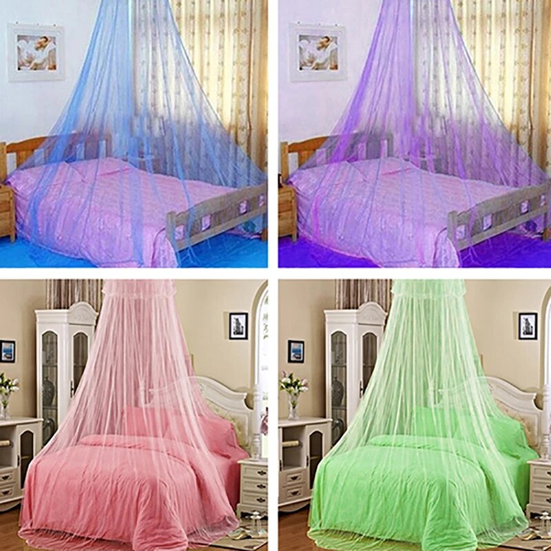 Elegant Lace Insect Bed Canopy Netting Curtain Round Dome Mosquito Net Bedding