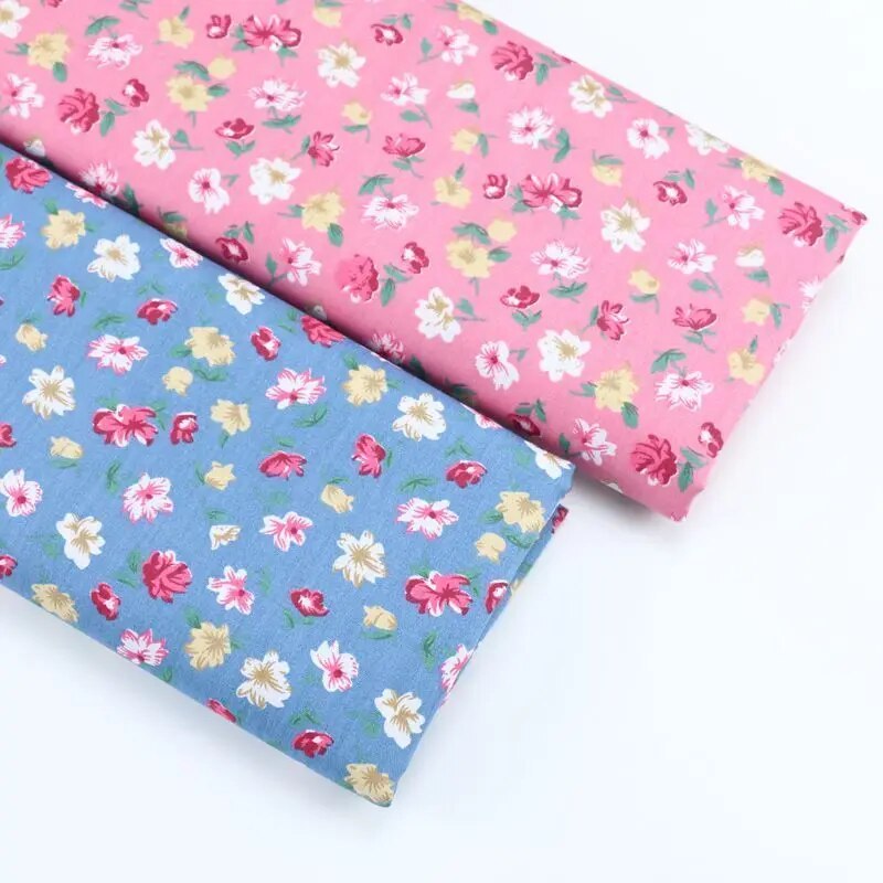 Delicate 1 Meter X 160CM Little Flower 100% cotton Fabric Quilting Clothes Home Textile Bedding Sewing Doll Cloth DIY A93