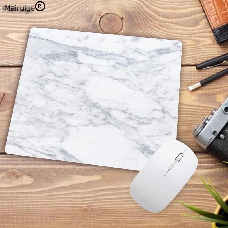 Mairuige Big Promotion Marble Keyboard Mat Desk Mat Durable Desktop Mousepad Rubber Gaming Small Mouse Pad Computer 22X18CM