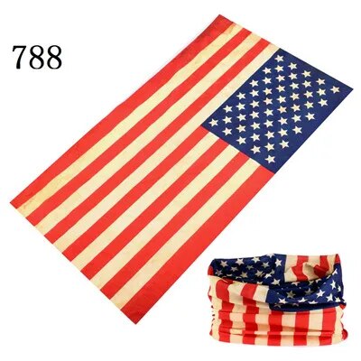 Flag Series headscarf Riding Bicycle Motorcycle Variety Turban Novelty Bandanas Magic Headband Veil Multi Head Scarf Scarves