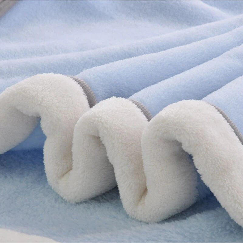 High Quality Baby Blanket Thermal Fleece Cobertor Infantil Swaddle Nap Receiving Stroller Wrap Newborn Baby Bedding Bebe Blanket