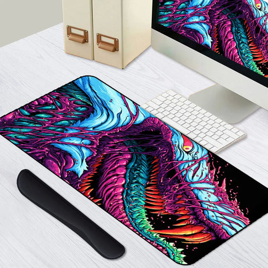 Game 900x400mm Hyper Beast XL Large Locking Edge Gaming Mouse Pad CS GO Keyboard Rubber Mousepad Wrist Rest Table Computer Mat