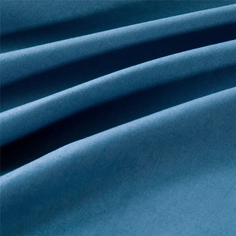 Blue Grey 100%Cotton Duvet Cover Twin Queen/King Size Bedding sets Bed sheet Fitted sheet Kids Adults Bedding set linge de lit