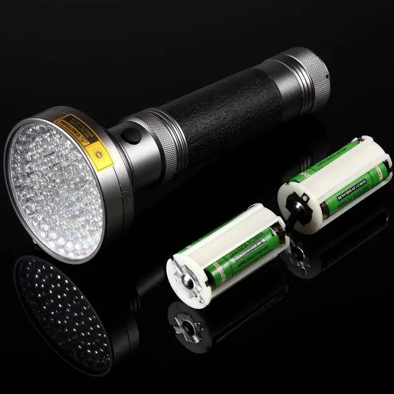 AloneFire 18W 100Led High power UV Flashlight torch 395nm ultraviolet scorpions pet urine Leakage Detection led light AA Battery