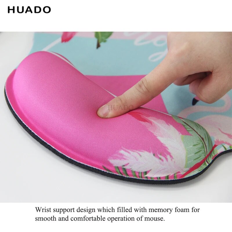 LOVELY design wrist Mouse pad with Memory Foam support office mousepads girls 3d cute wrist rest ergonomic mouse mats