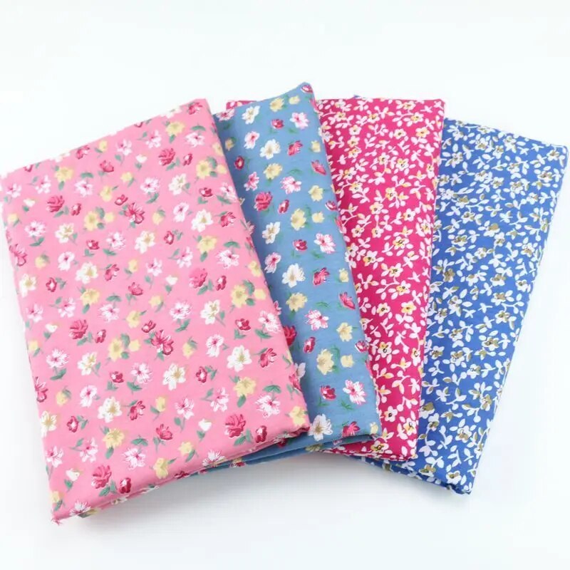 Delicate 1 Meter X 160CM Little Flower 100% cotton Fabric Quilting Clothes Home Textile Bedding Sewing Doll Cloth DIY A93