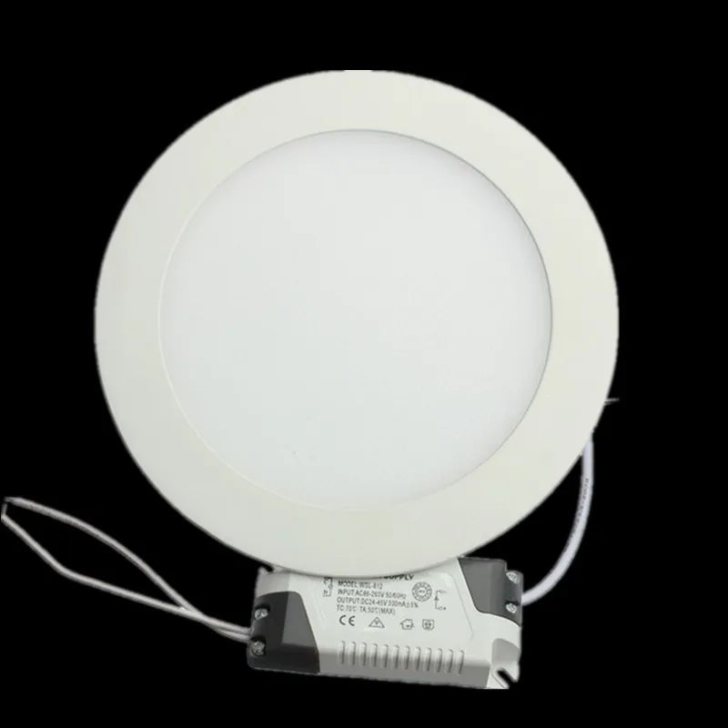 LED Downlight Recessed Kitchen Bathroom Lamp 85-265V 25W Round/Square LED Ceiling Panel light Warm/Natural/Cool White Free ship