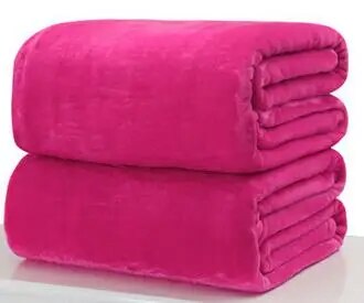 Drop shipping sofa/air/bedding Throw blankets solid double travel flannel Blanket couverture polaire plush blanket 10 colors