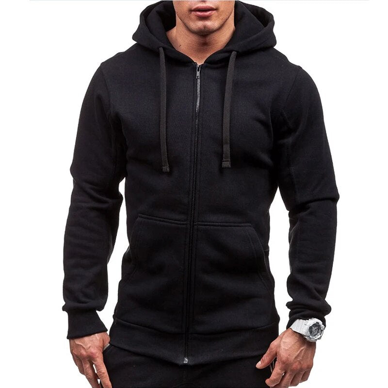 DIMUSI Mens Hoodies Fashion Mens Solid Color Sweatshirt Slim Jackets Mens Hoodie Hip Hop Hoodies Sportswear Tracksuit Clothing