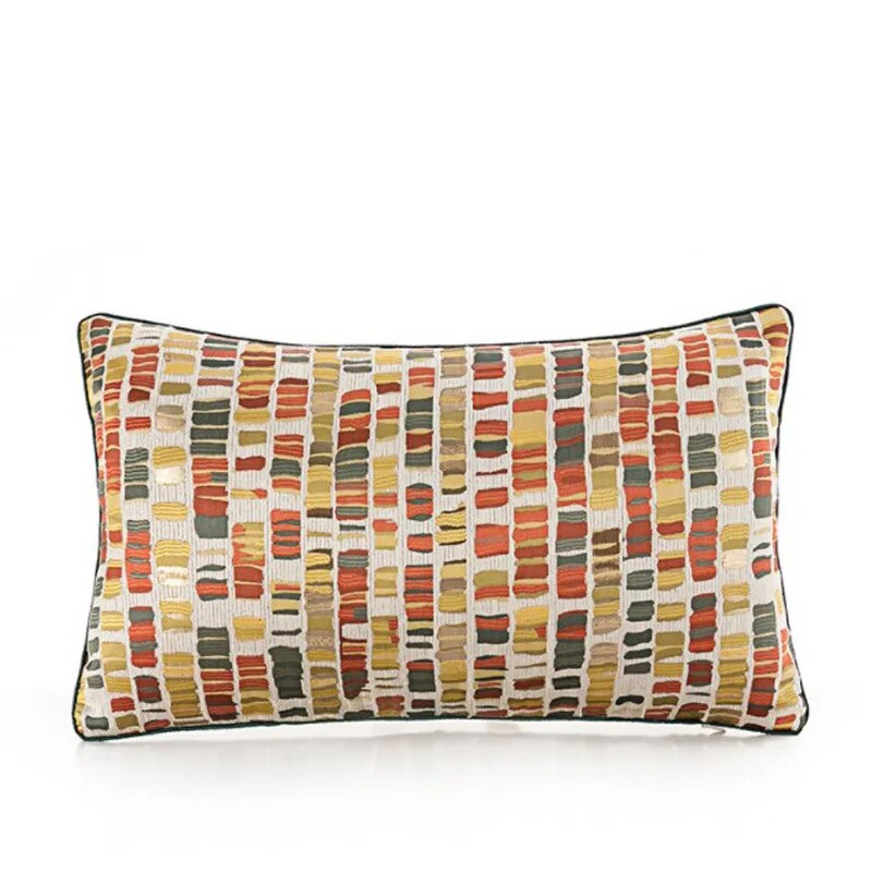 DUNXDECO Cushion Cover Decorative Pillow Case Modern Simple Orange Crane Geometric Coussin Sofa Chair Bedding Room Decoration